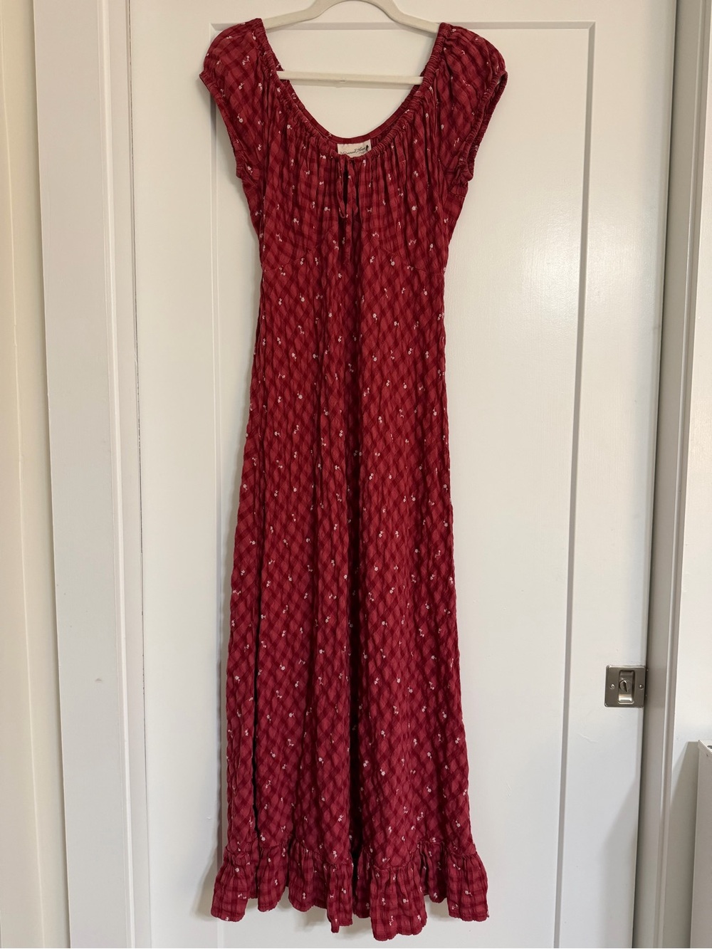 universal thread burgundy maxi dress